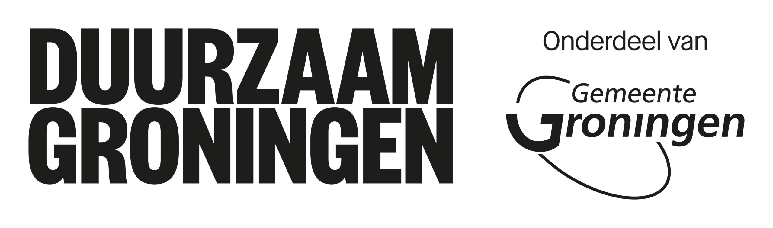 Duurzaam Groningen Logo IGG CMYK Zwart